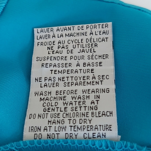 Renuar Teal Blue Blouse NWT Sz 8 - Picture 15 of 15